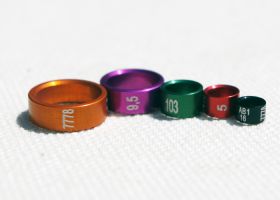 Coloured Duralumin Rings